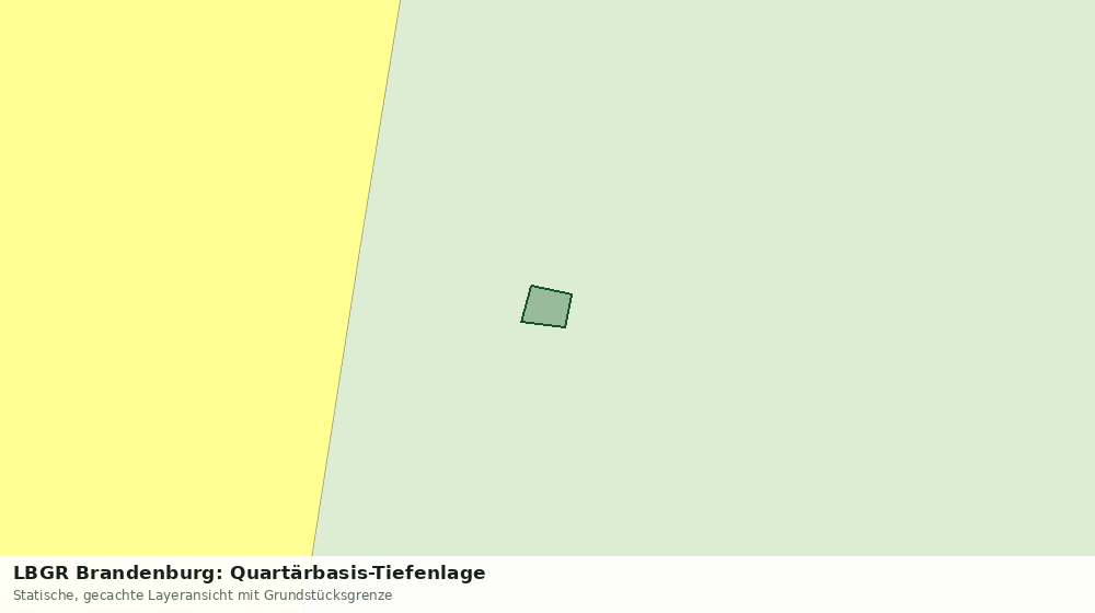 Statische Kartenansicht: LBGR Brandenburg: Quartärbasis-Tiefenlage