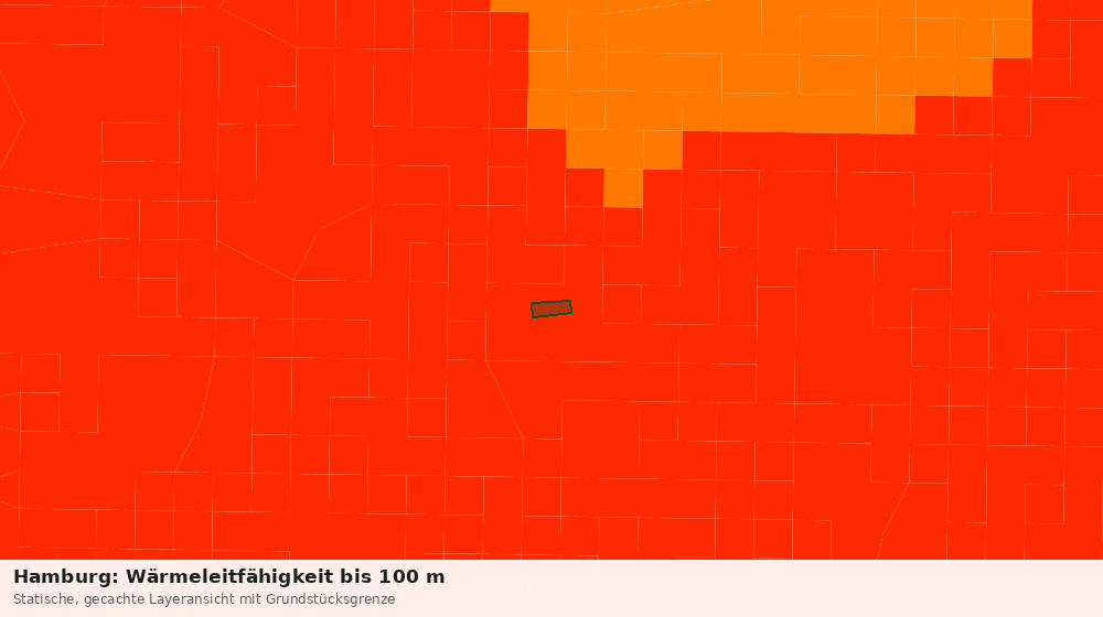 Statische Kartenansicht: Hamburg: Wärmeleitfähigkeit bis 100 m