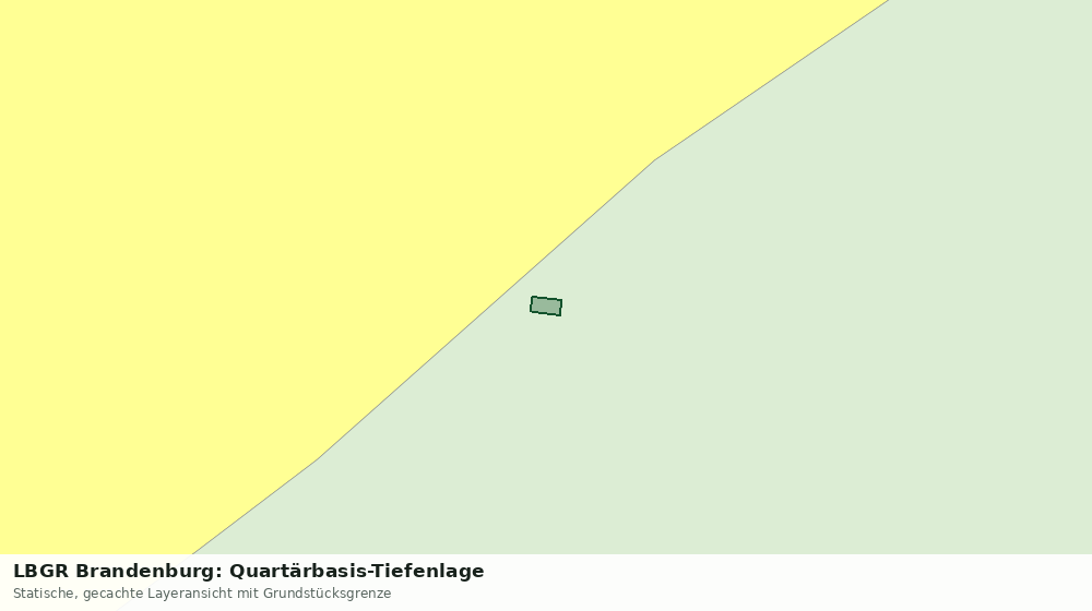Statische Kartenansicht: LBGR Brandenburg: Quartärbasis-Tiefenlage