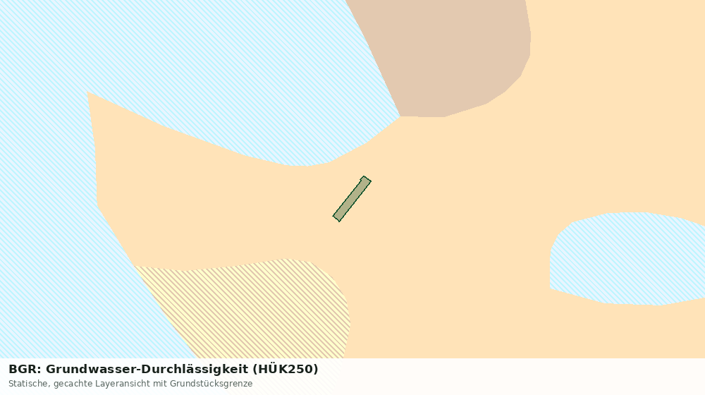 Statische Kartenansicht: BGR: Grundwasser-Durchlässigkeit (HÜK250)