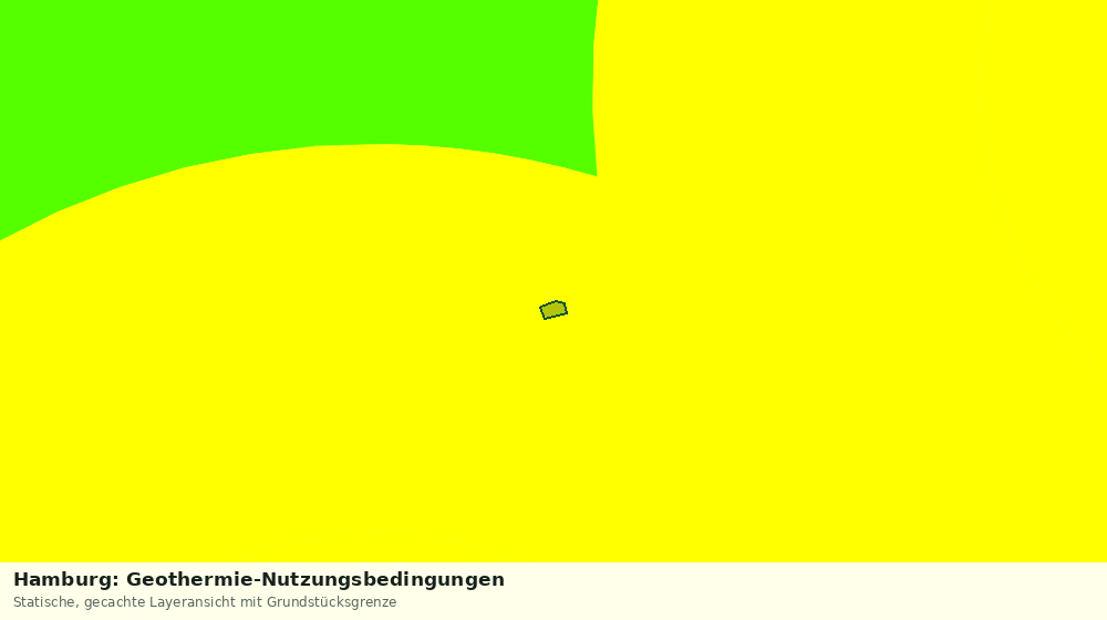 Statische Kartenansicht: Hamburg: Geothermie-Nutzungsbedingungen