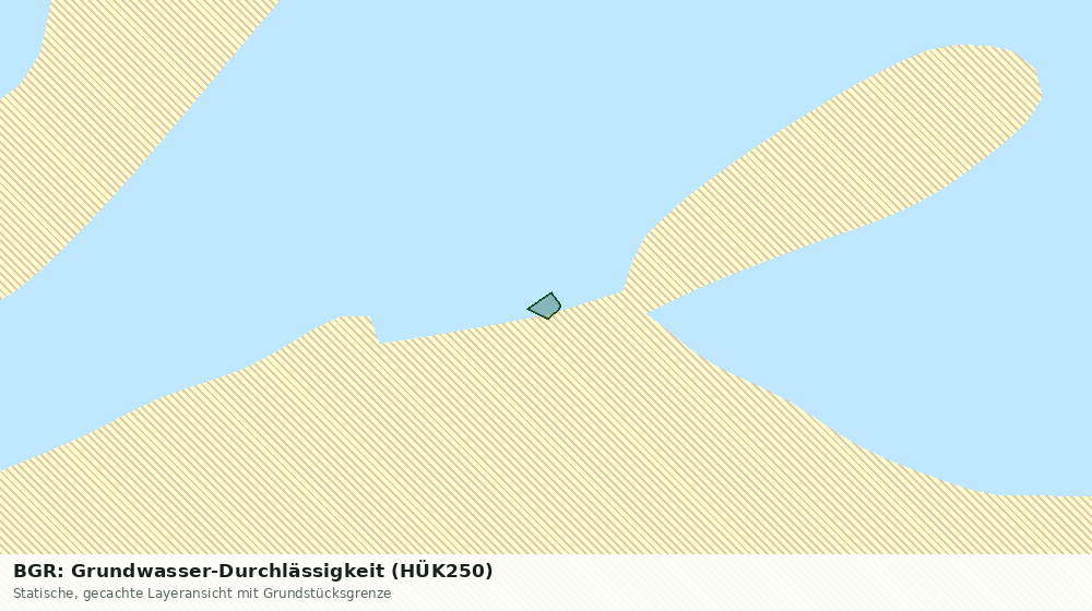 Statische Kartenansicht: BGR: Grundwasser-Durchlässigkeit (HÜK250)