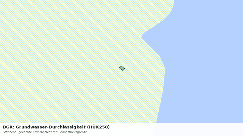 Statische Kartenansicht: BGR: Grundwasser-Durchlässigkeit (HÜK250)