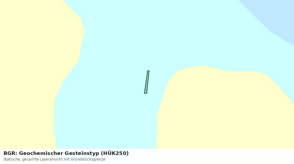 Statische Kartenansicht: BGR: Geochemischer Gesteinstyp (HÜK250)