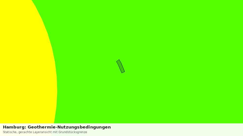 Statische Kartenansicht: Hamburg: Geothermie-Nutzungsbedingungen