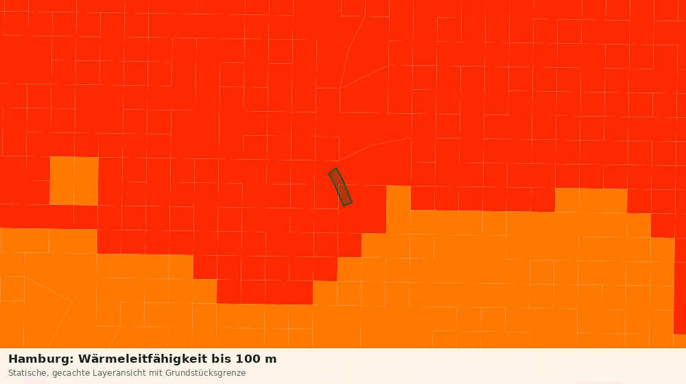 Statische Kartenansicht: Hamburg: Wärmeleitfähigkeit bis 100 m