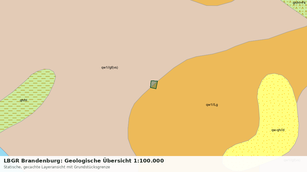 Statische Kartenansicht: LBGR Brandenburg: Geologische Übersicht 1:100.000