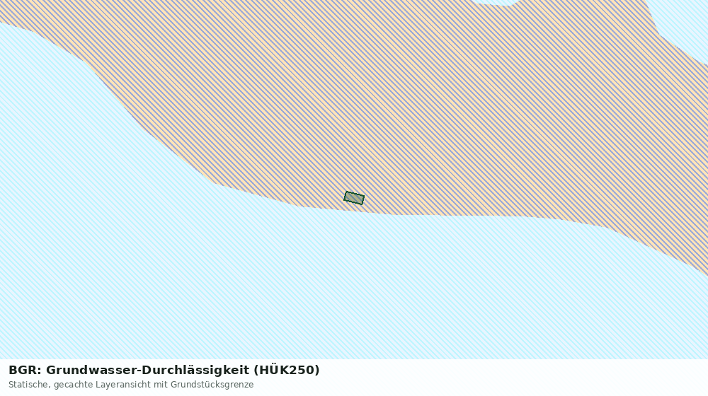 Statische Kartenansicht: BGR: Grundwasser-Durchlässigkeit (HÜK250)