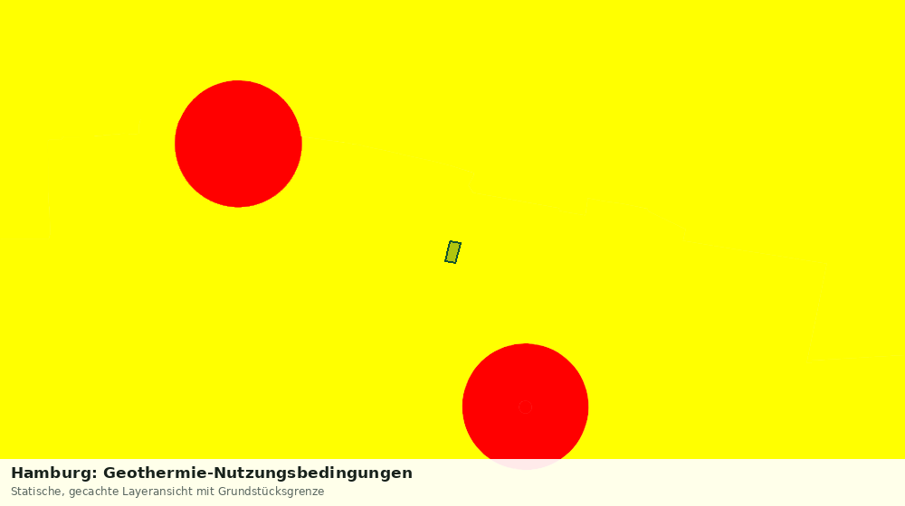 Statische Kartenansicht: Hamburg: Geothermie-Nutzungsbedingungen