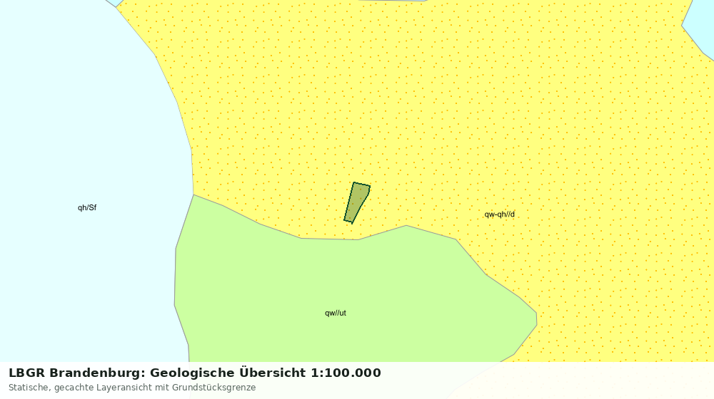 Statische Kartenansicht: LBGR Brandenburg: Geologische Übersicht 1:100.000
