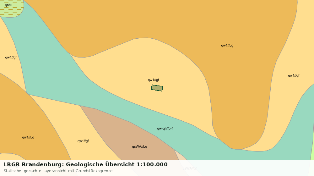Statische Kartenansicht: LBGR Brandenburg: Geologische Übersicht 1:100.000
