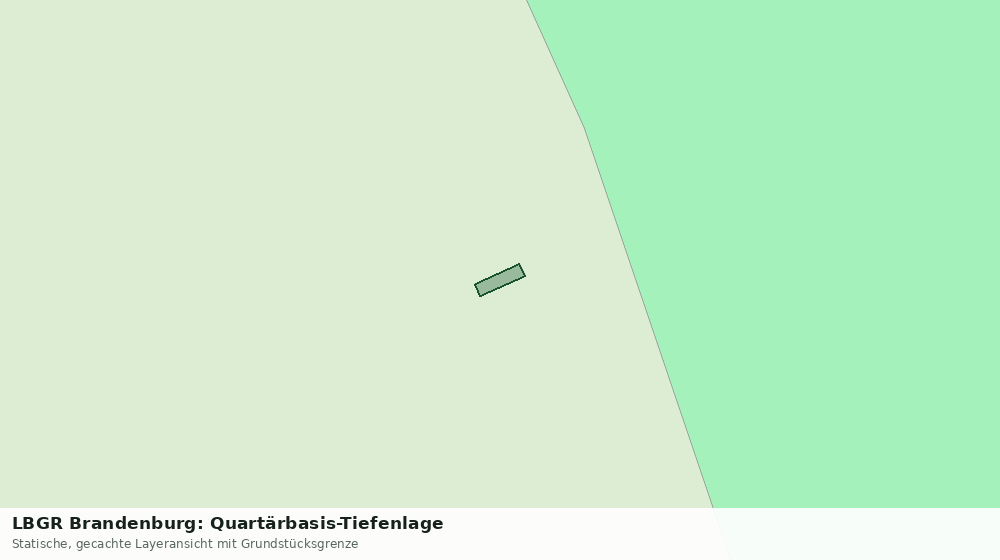 Statische Kartenansicht: LBGR Brandenburg: Quartärbasis-Tiefenlage