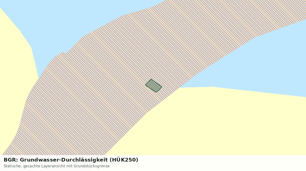 Statische Kartenansicht: BGR: Grundwasser-Durchlässigkeit (HÜK250)