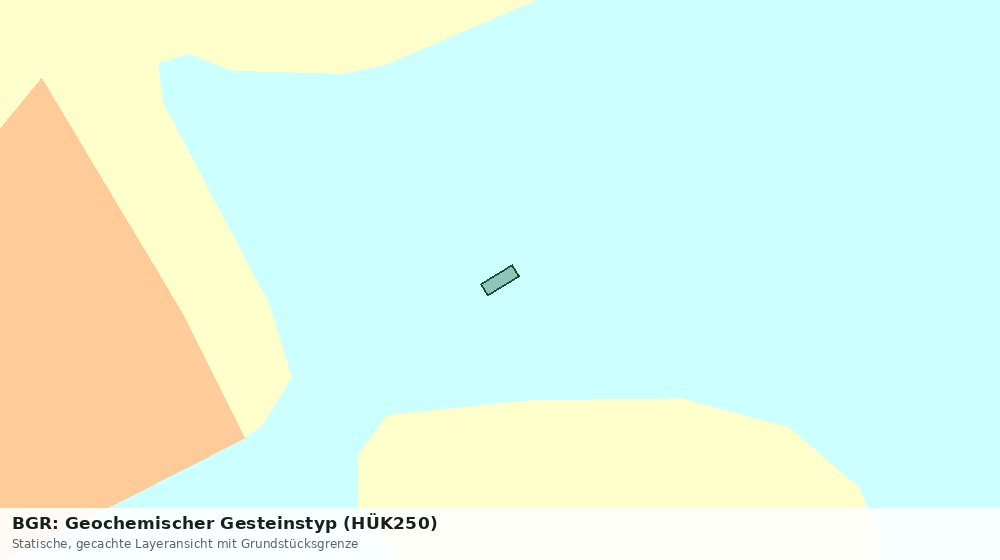 Statische Kartenansicht: BGR: Geochemischer Gesteinstyp (HÜK250)