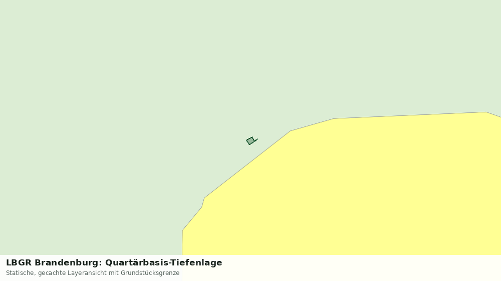 Statische Kartenansicht: LBGR Brandenburg: Quartärbasis-Tiefenlage