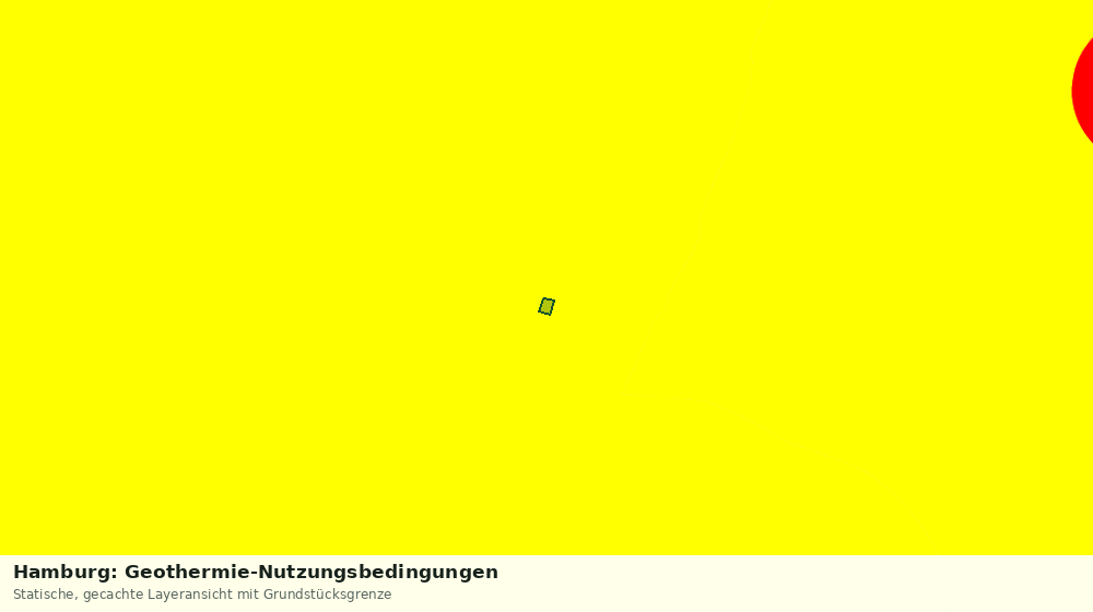 Statische Kartenansicht: Hamburg: Geothermie-Nutzungsbedingungen
