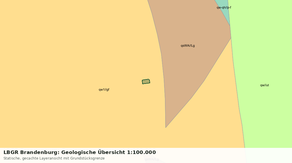 Statische Kartenansicht: LBGR Brandenburg: Geologische Übersicht 1:100.000
