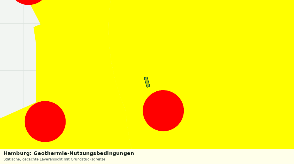 Statische Kartenansicht: Hamburg: Geothermie-Nutzungsbedingungen
