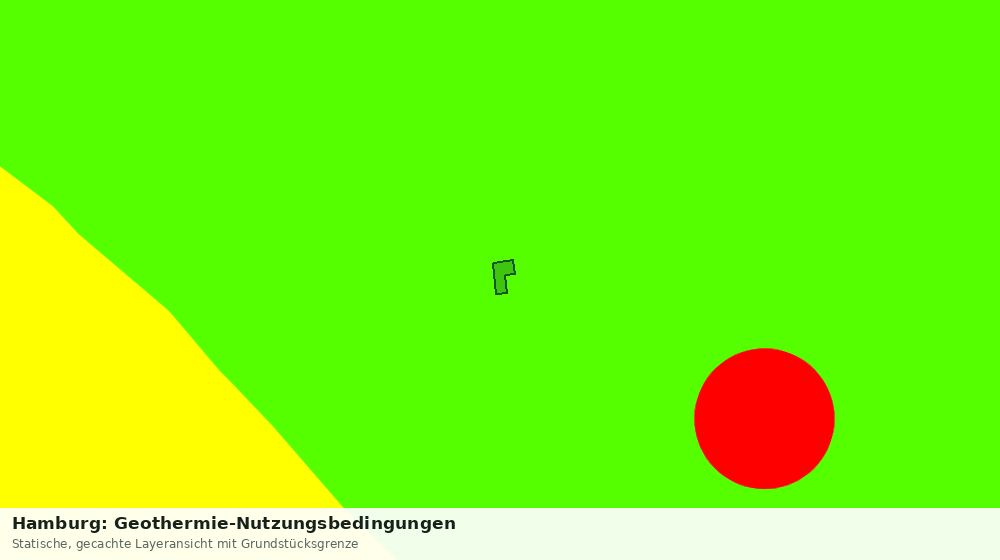 Statische Kartenansicht: Hamburg: Geothermie-Nutzungsbedingungen