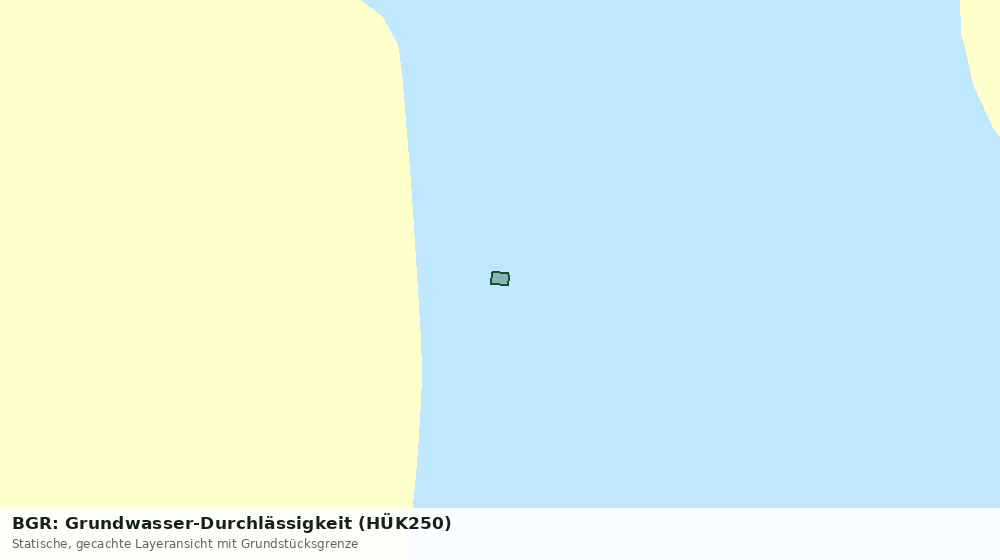 Statische Kartenansicht: BGR: Grundwasser-Durchlässigkeit (HÜK250)