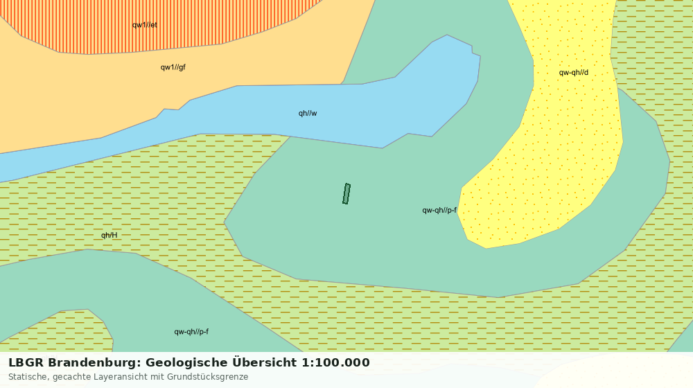 Statische Kartenansicht: LBGR Brandenburg: Geologische Übersicht 1:100.000