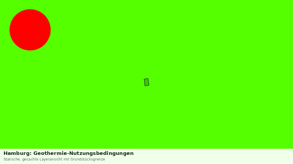 Statische Kartenansicht: Hamburg: Geothermie-Nutzungsbedingungen