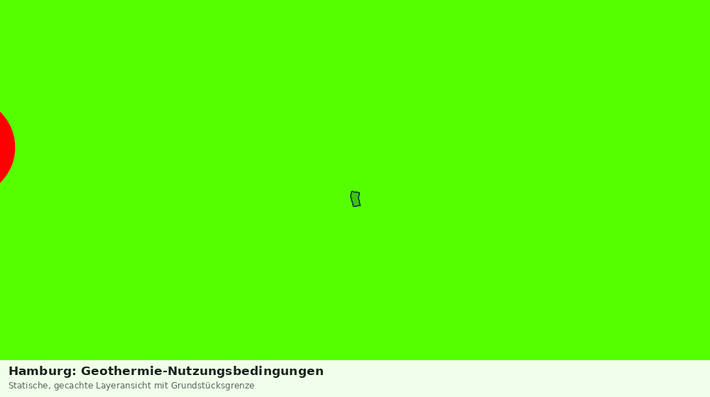 Statische Kartenansicht: Hamburg: Geothermie-Nutzungsbedingungen