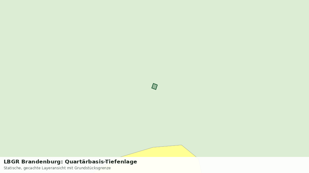 Statische Kartenansicht: LBGR Brandenburg: Quartärbasis-Tiefenlage