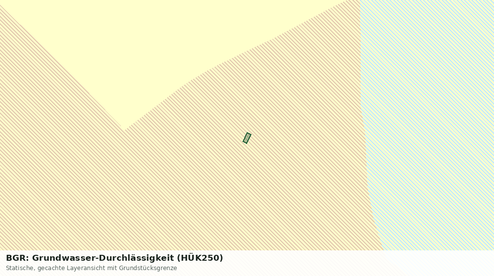 Statische Kartenansicht: BGR: Grundwasser-Durchlässigkeit (HÜK250)