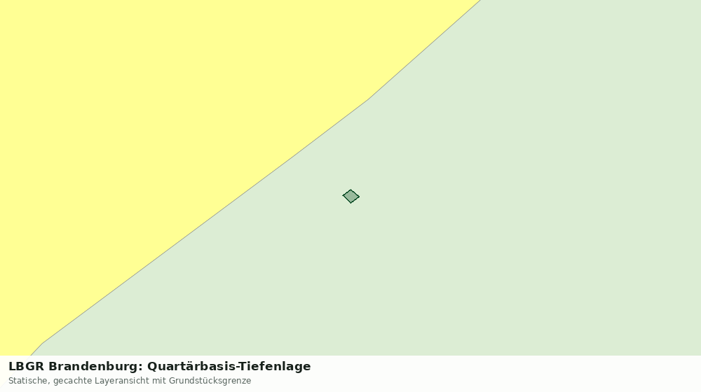 Statische Kartenansicht: LBGR Brandenburg: Quartärbasis-Tiefenlage