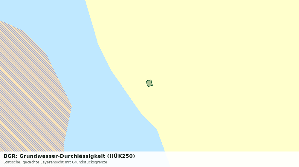 Statische Kartenansicht: BGR: Grundwasser-Durchlässigkeit (HÜK250)