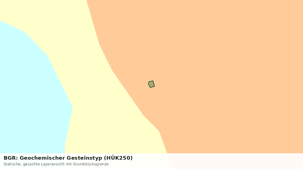 Statische Kartenansicht: BGR: Geochemischer Gesteinstyp (HÜK250)