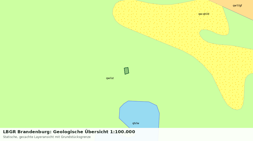 Statische Kartenansicht: LBGR Brandenburg: Geologische Übersicht 1:100.000