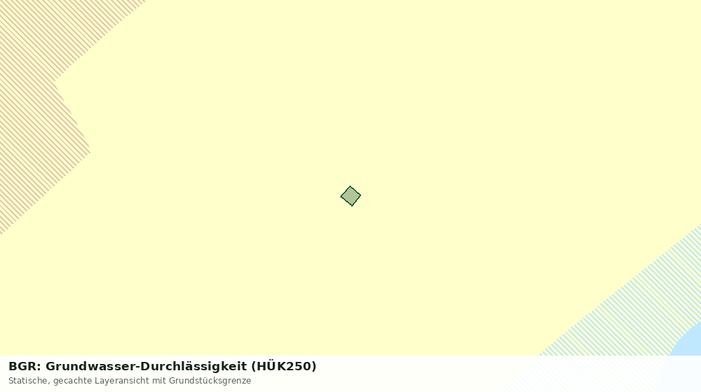 Statische Kartenansicht: BGR: Grundwasser-Durchlässigkeit (HÜK250)