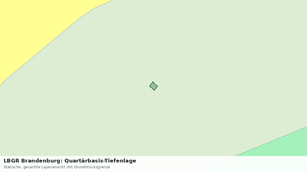 Statische Kartenansicht: LBGR Brandenburg: Quartärbasis-Tiefenlage