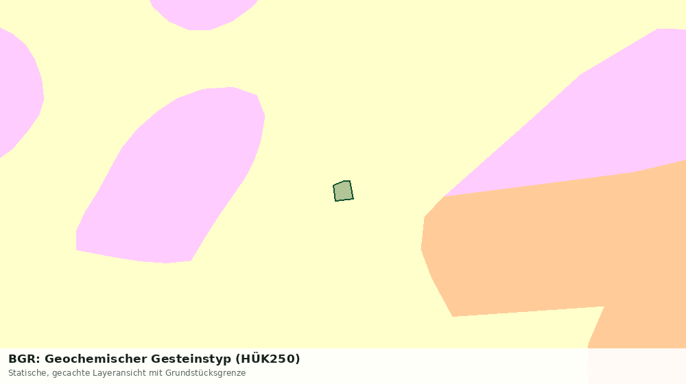 Statische Kartenansicht: BGR: Geochemischer Gesteinstyp (HÜK250)