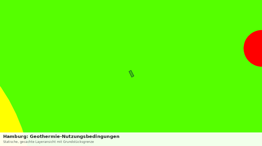 Statische Kartenansicht: Hamburg: Geothermie-Nutzungsbedingungen