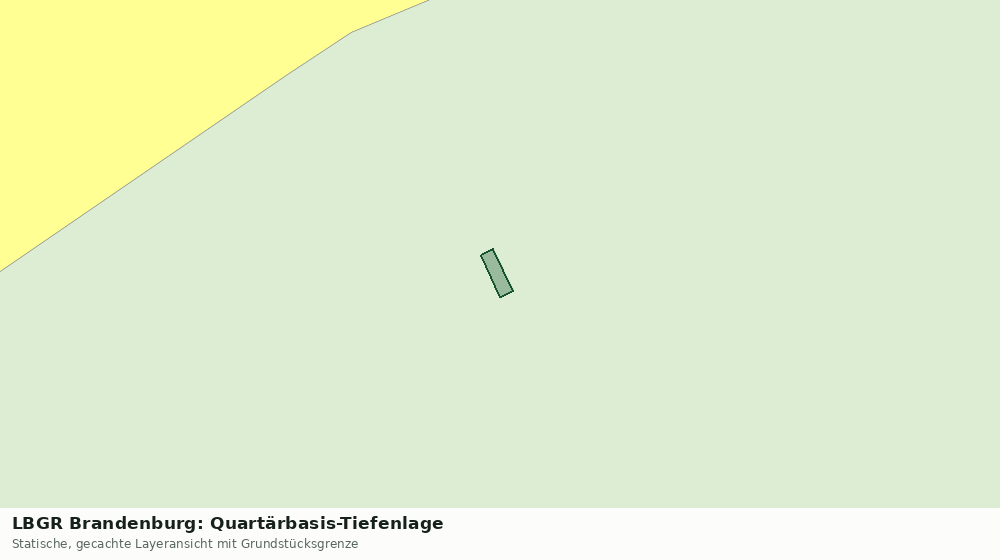 Statische Kartenansicht: LBGR Brandenburg: Quartärbasis-Tiefenlage