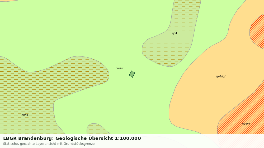 Statische Kartenansicht: LBGR Brandenburg: Geologische Übersicht 1:100.000