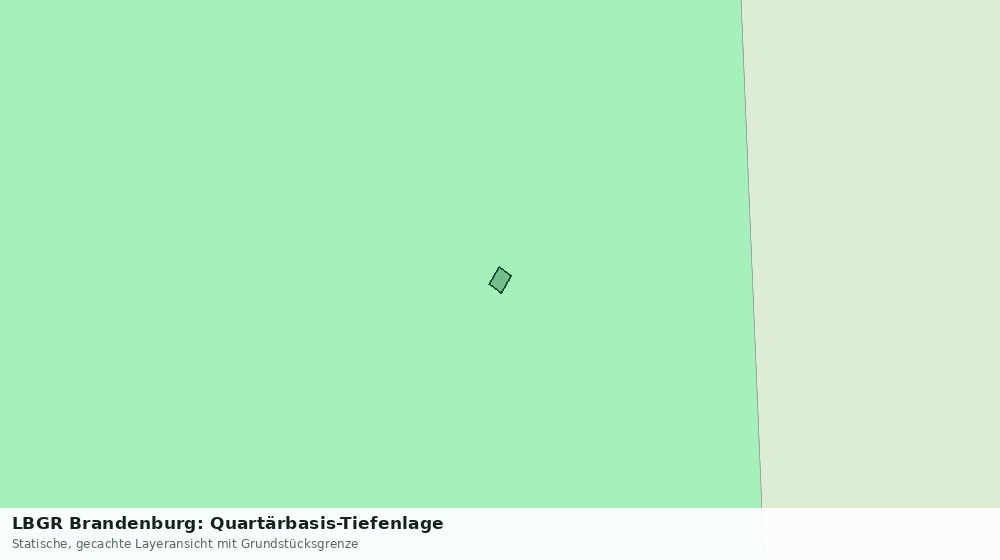 Statische Kartenansicht: LBGR Brandenburg: Quartärbasis-Tiefenlage