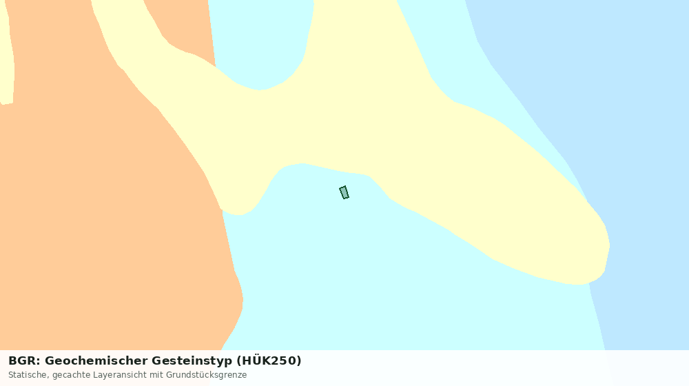 Statische Kartenansicht: BGR: Geochemischer Gesteinstyp (HÜK250)