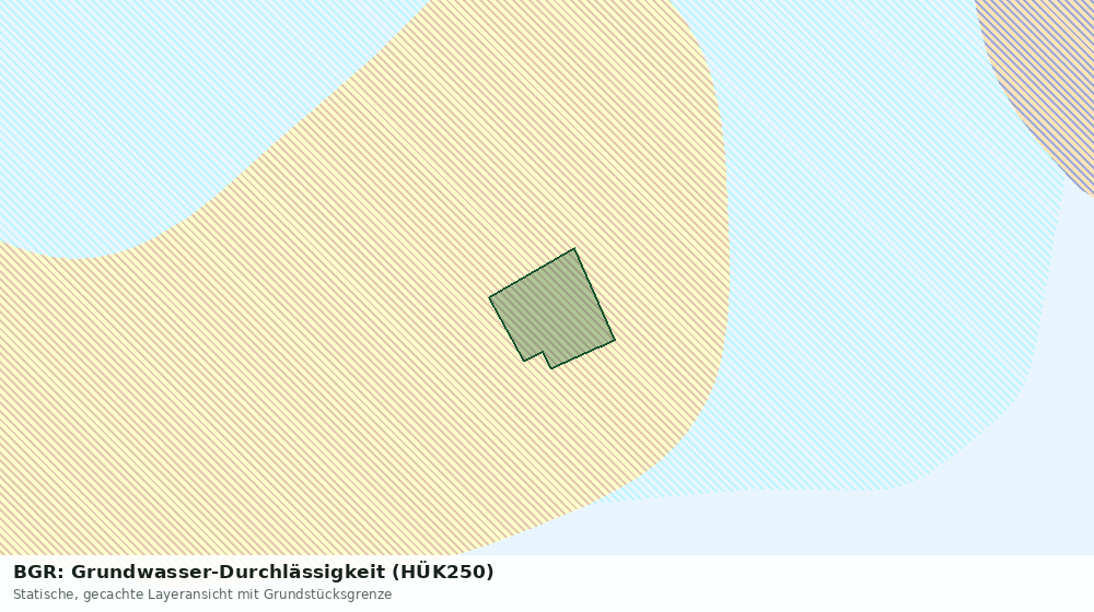 Statische Kartenansicht: BGR: Grundwasser-Durchlässigkeit (HÜK250)