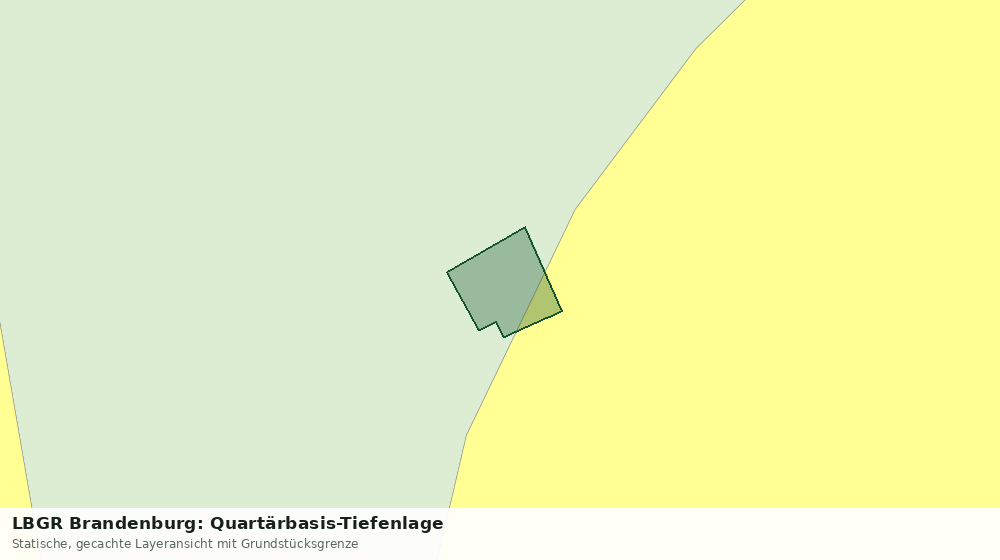 Statische Kartenansicht: LBGR Brandenburg: Quartärbasis-Tiefenlage