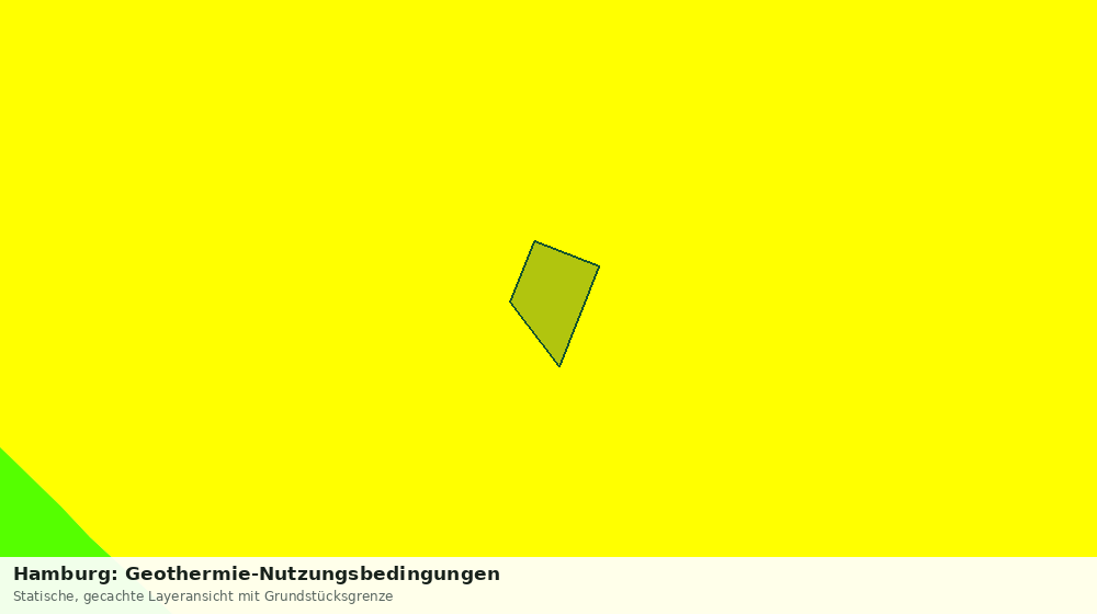 Statische Kartenansicht: Hamburg: Geothermie-Nutzungsbedingungen