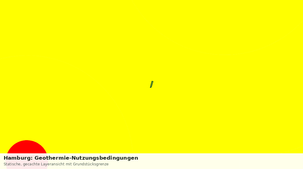 Statische Kartenansicht: Hamburg: Geothermie-Nutzungsbedingungen