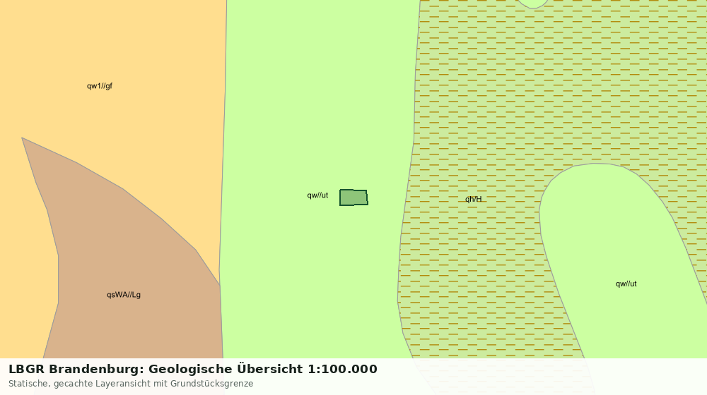 Statische Kartenansicht: LBGR Brandenburg: Geologische Übersicht 1:100.000