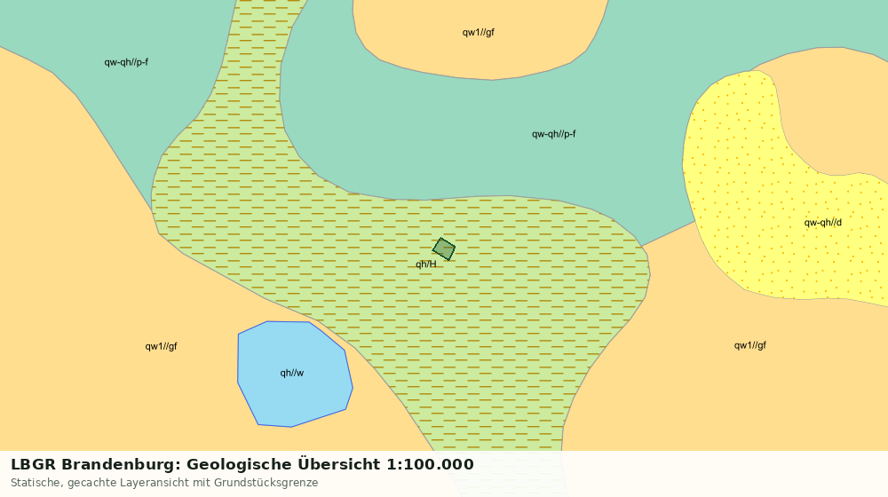 Statische Kartenansicht: LBGR Brandenburg: Geologische Übersicht 1:100.000