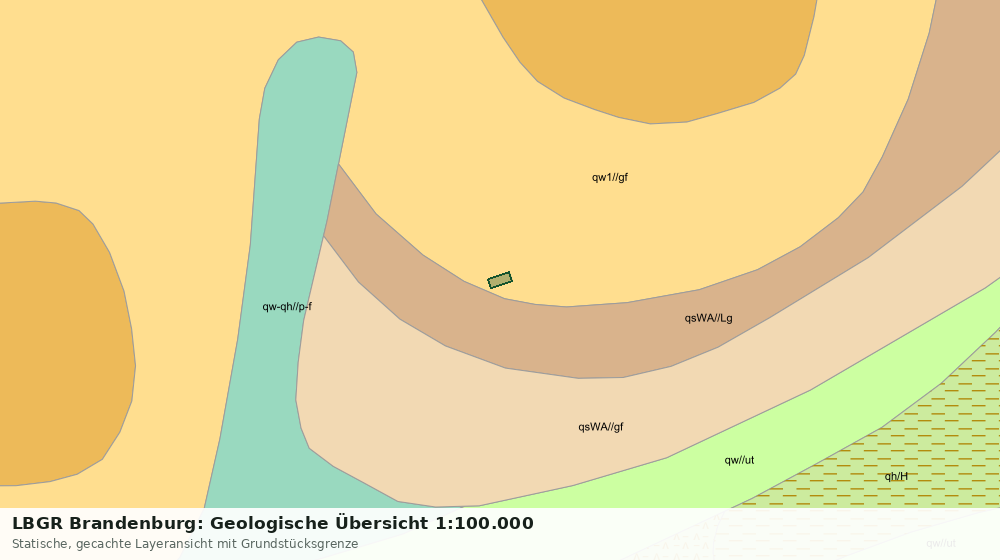 Statische Kartenansicht: LBGR Brandenburg: Geologische Übersicht 1:100.000