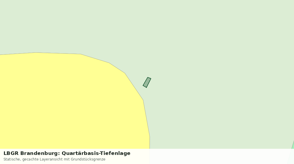 Statische Kartenansicht: LBGR Brandenburg: Quartärbasis-Tiefenlage