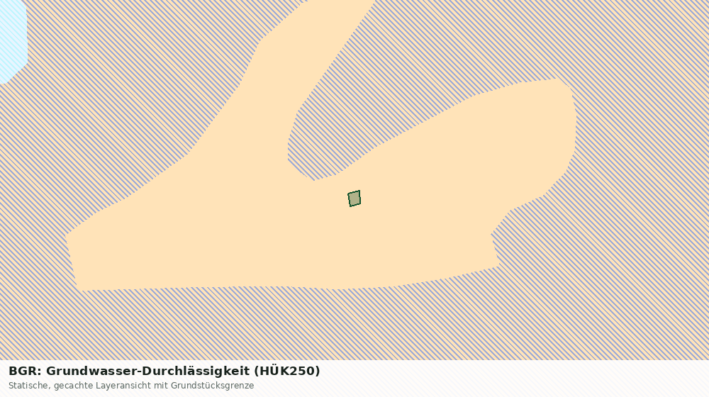 Statische Kartenansicht: BGR: Grundwasser-Durchlässigkeit (HÜK250)